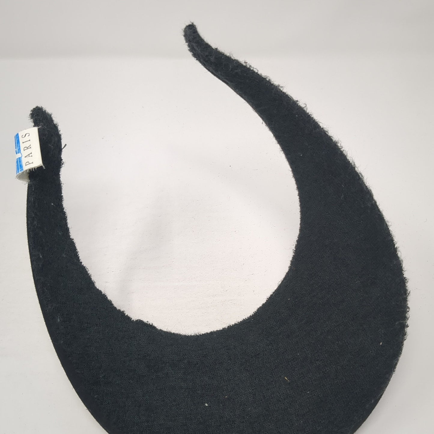 Paris Sun Visor Hat Black One Size Adjustable Clip-On Lightweight Blank