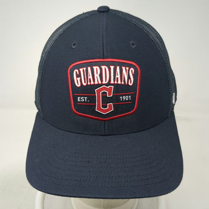 Cleveland Guardians MLB '47 Trucker Hat Gray Red White One Size Snapback Mesh