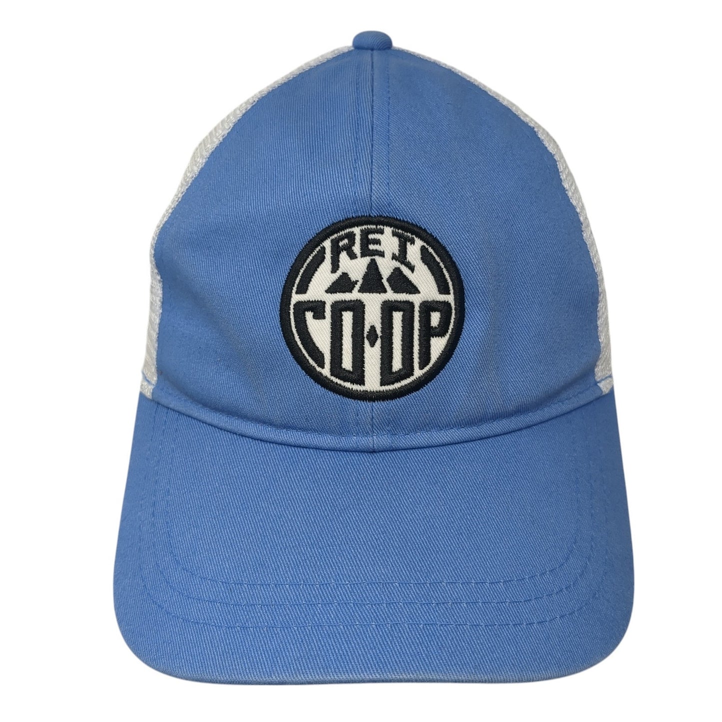 REI Co-op Snapback Trucker Hat Blue One Size Mesh Back Adjustable