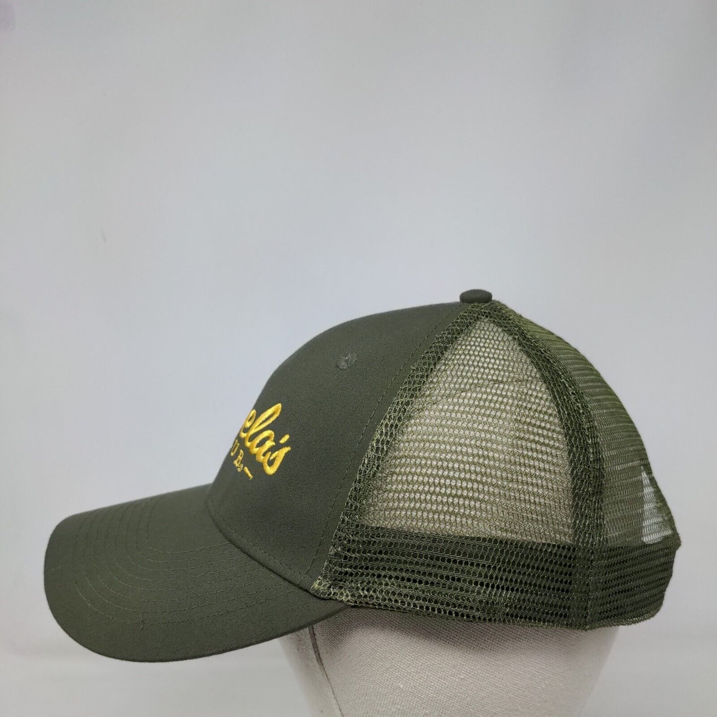 Cabela's Club Snapback Trucker Hat Green One Size Adjustable Mesh Back 6 Panel