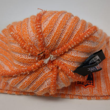 Denver Broncos NFL New Era Beanie Orange Blue White One Size Pom Patch Knit Hat