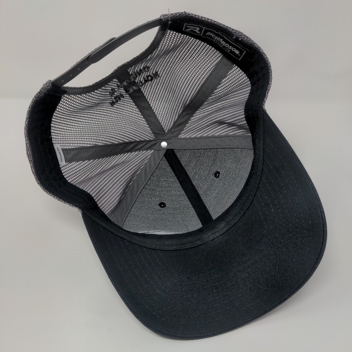 RS Rim Station Wyoming Snapback Trucker Hat Black OSFA Mesh Back Richardson