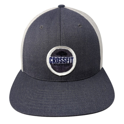 Crossfit Wild Wood Snapback Trucker Hat Gray OS Adjustable Mesh Back Richardson