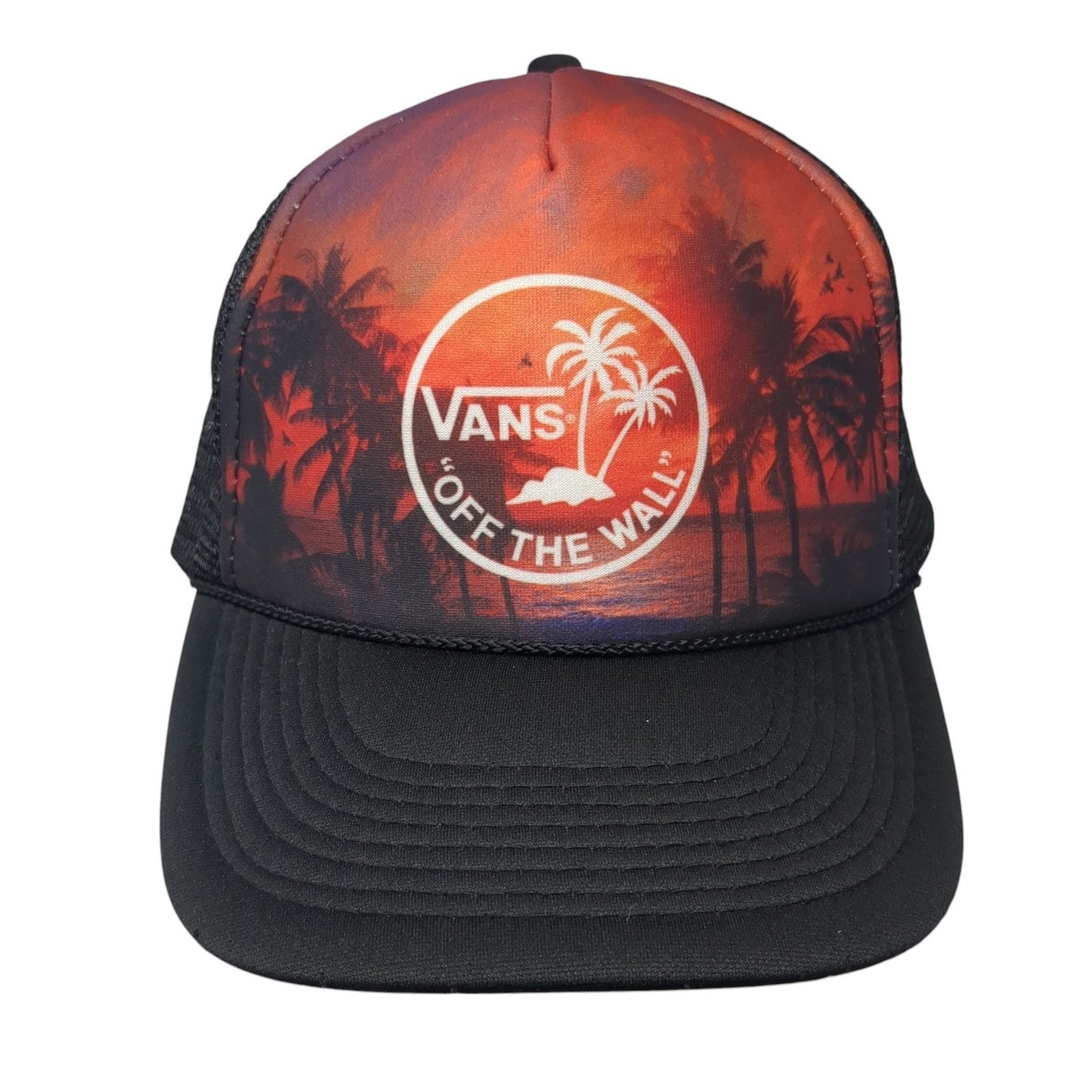 Vans Off The Wall Snapback Trucker Hat Multicolor OS Adjustable Mesh Back Otto