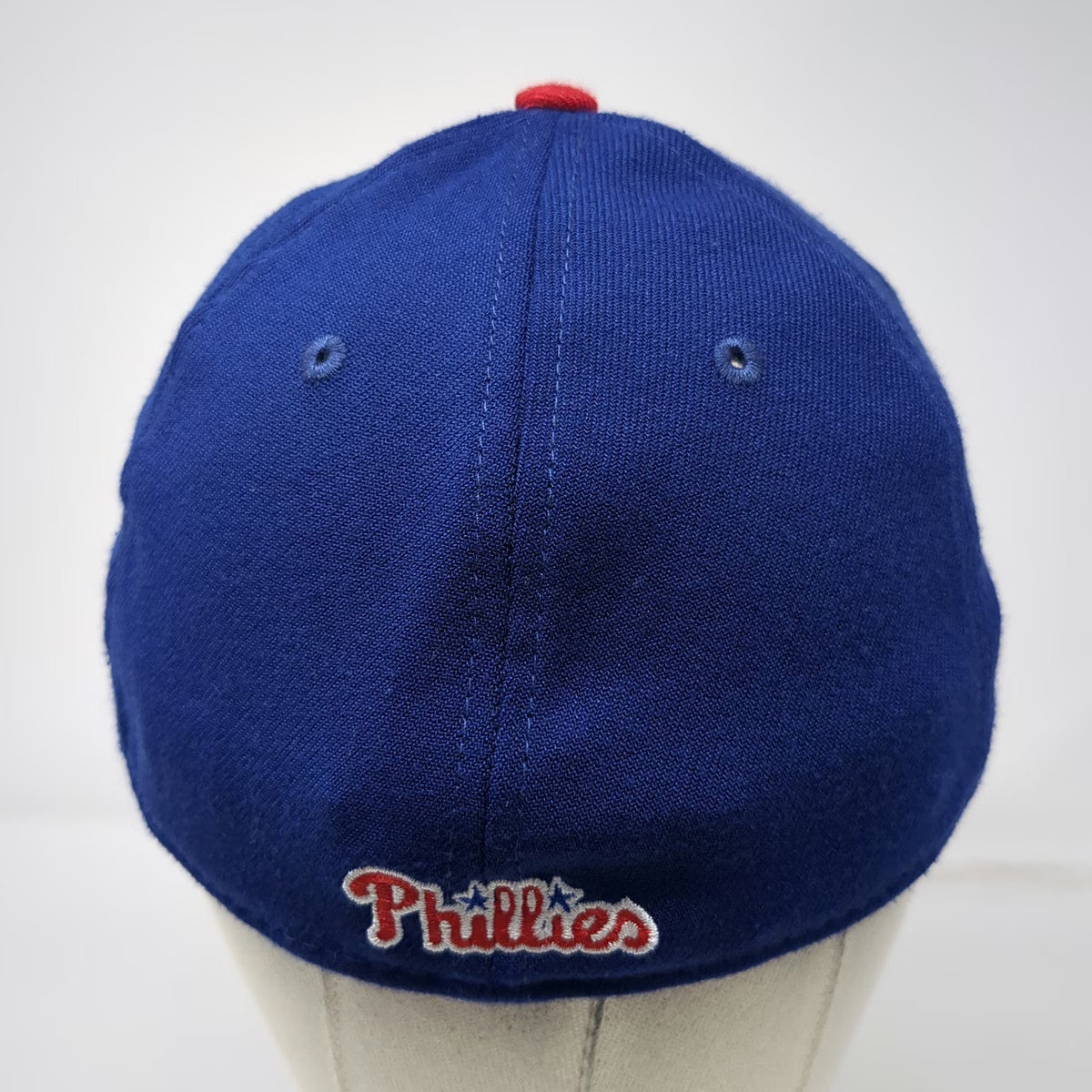 Philadelphia Phillies MLB New Era Baseball Cap Blue Red L 39THIRTY Stretch Hat