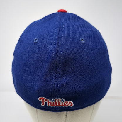 Philadelphia Phillies MLB New Era Baseball Cap Blue Red L 39THIRTY Stretch Hat