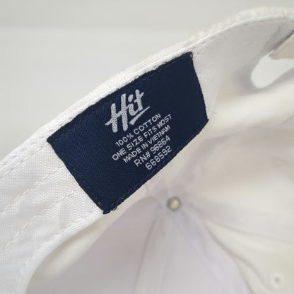 Hit Baseball Cap White One Size Clearwater Analytics Cotton Strapback Hat