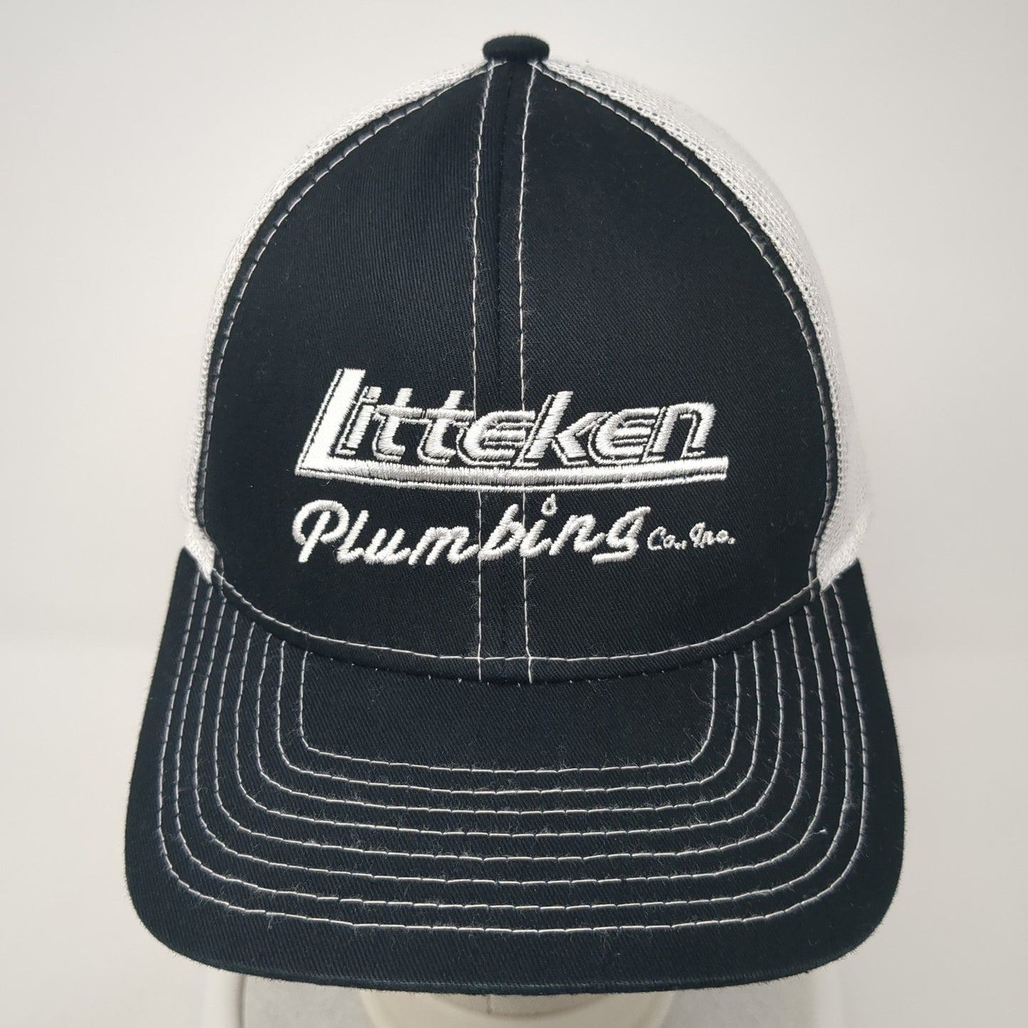 Litteken Plumbing Co., Inc. Strapback Trucker Hat Black One Size Adjustable