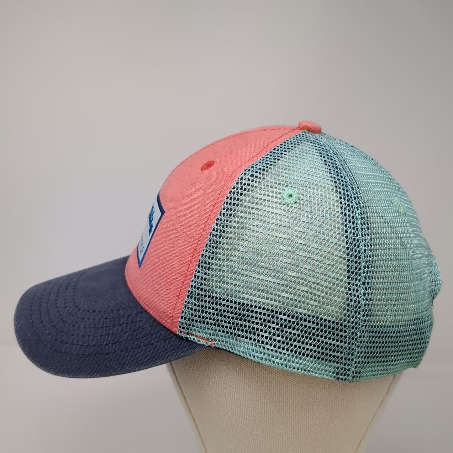 Wears Woody Trucker Hat Pink Blue One Size Mesh Snapback Coastal Beach Wagon