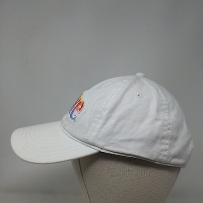 Coke Slideback Hat White OSFM Embroidered Rainbow Letters Coca-Cola