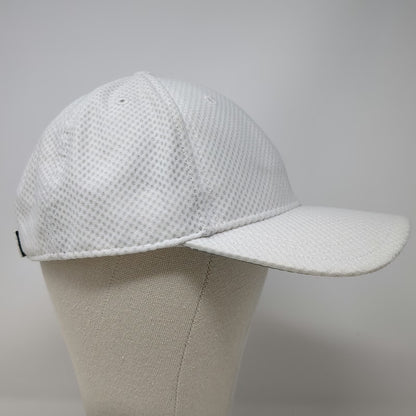Reebok Baseball Cap White One Size Mesh Textured Adjustable Slideback Hat