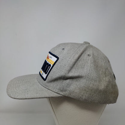 California Hollywood The Golden State License Plate Snapback Hat Gray One Size