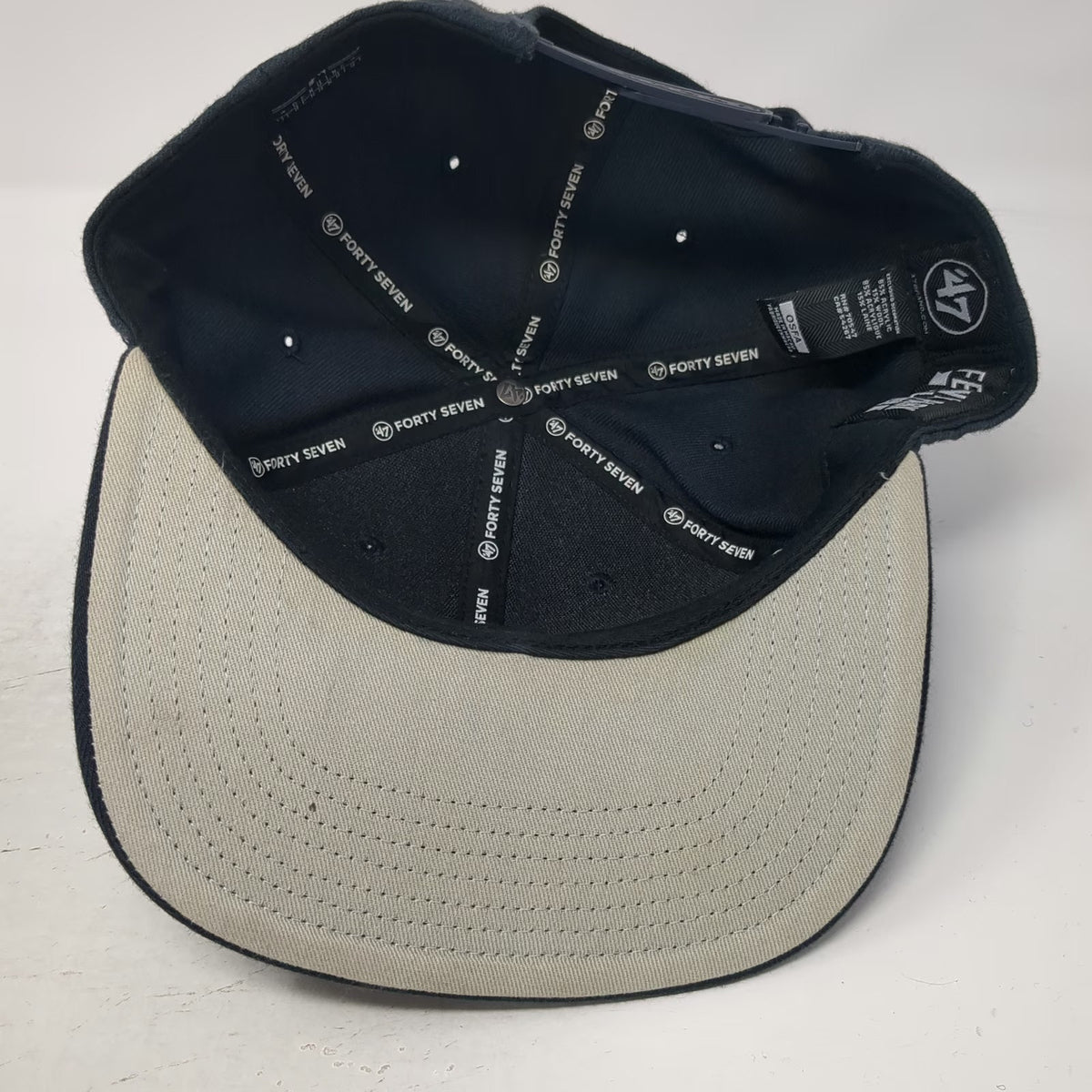 '47 Boston Red Sox MLB Snapback Hat Black Red White One Size Flat Brim Fenway