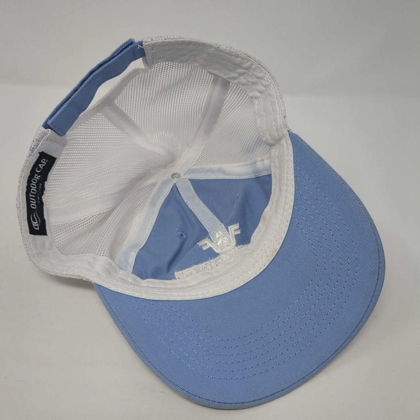Wildy Family Farms Strapback Trucker Hat Blue OS Adjustable Mesh Outdoor Cap