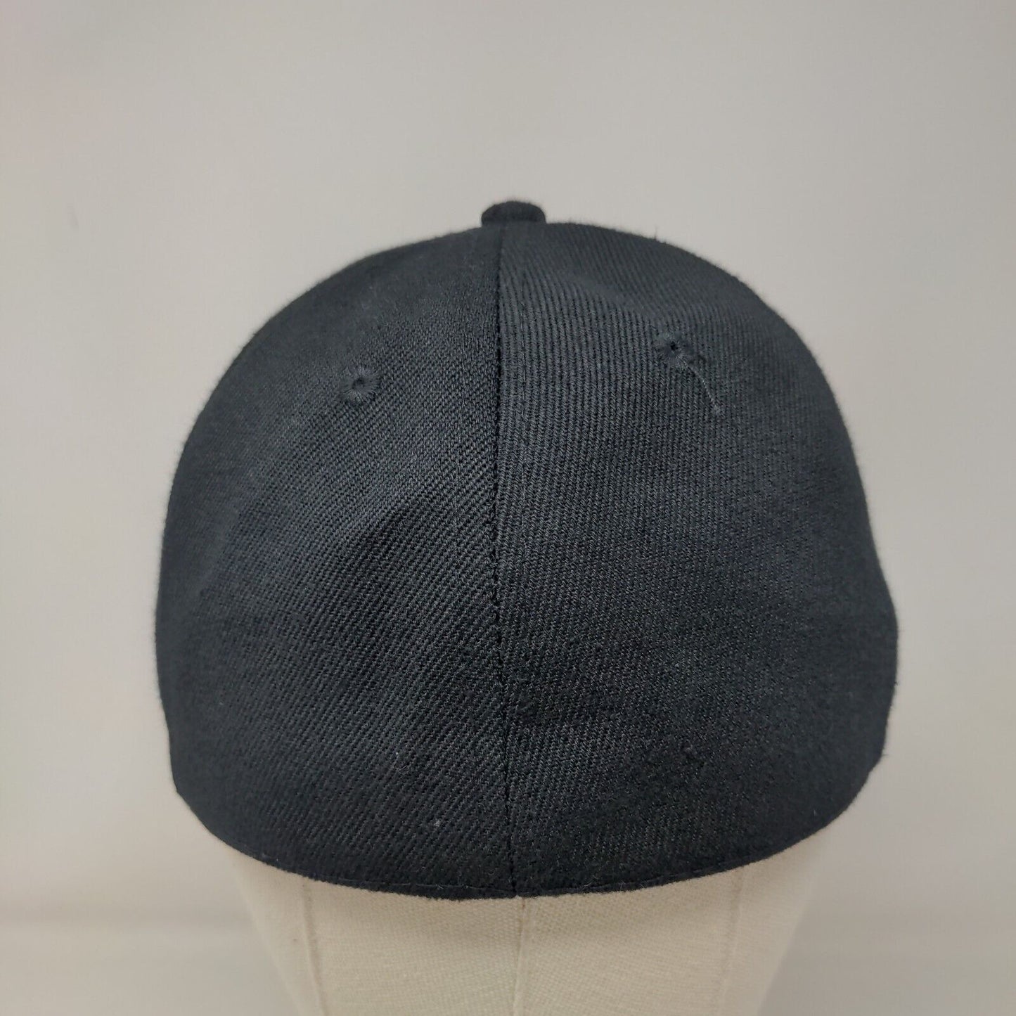 Fox Racing Men's Fitted Hat Black Size 7 Embroidered 100% Cotton