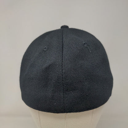 Fox Racing Men's Fitted Hat Black Size 7 Embroidered 100% Cotton