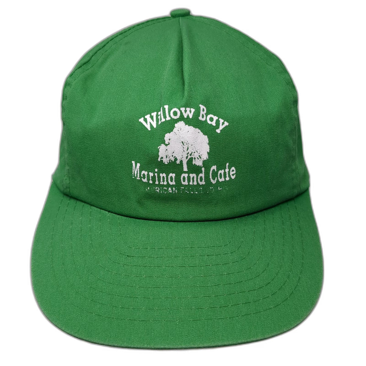 Willow Bay Marina Cafe American Falls Idaho Green One Size 5 Panel Snapback Hat