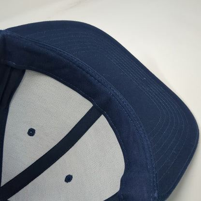 THT Headwear Snapback Blue One Size Playa Del Carmen Palm Tree Patch Cotton Hat