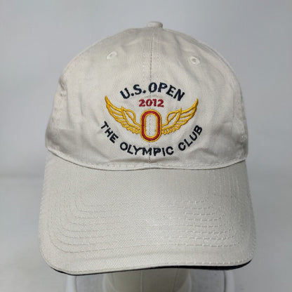 USGA Slideback Hat 2012 US Open The Olympic Club Tan Embroidered Logo Golf