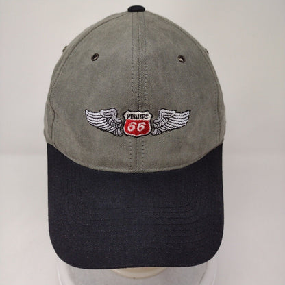 Phillips 66 Slideback Hat Gray OSFA Adjustable Colorblock Ventholes OC