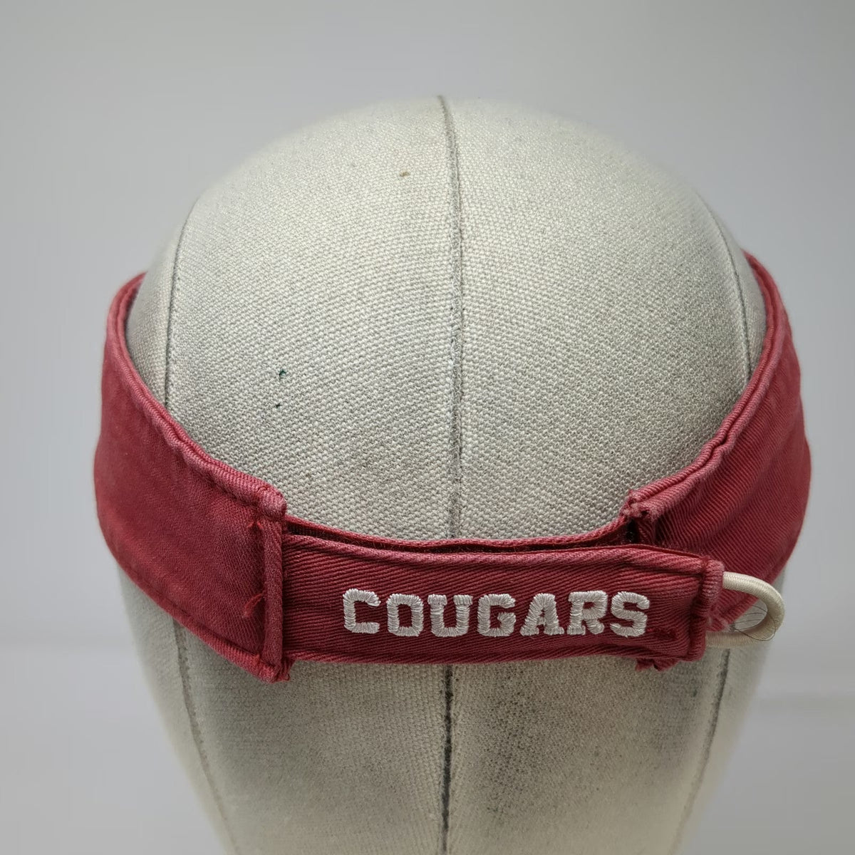 Nike Washington State Cougars NCAA Red Visor One Size Hat White Piping Strapback