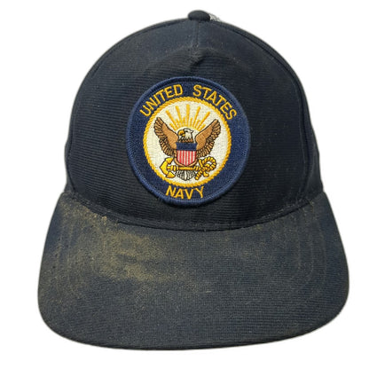 Eagle Crest US Navy Hat 5 Panel Blue One Size United States Military Snapback