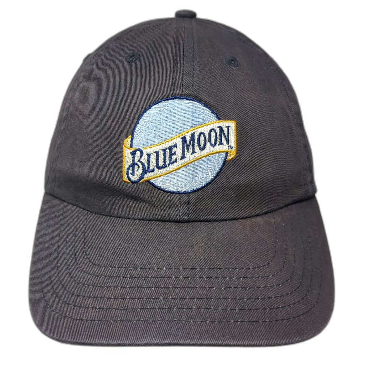 Blue Moon Beer Logo Embroidered Baseball Cap Hat One Size Adjustable Strapback