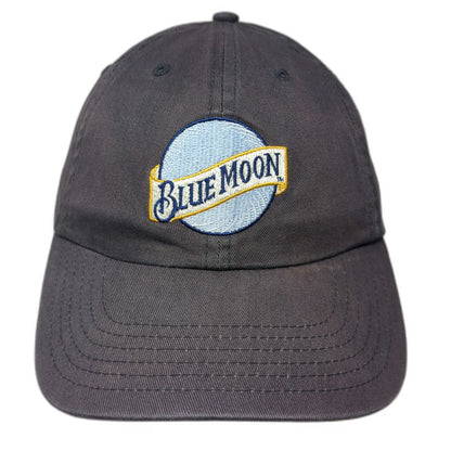 Blue Moon Beer Logo Embroidered Baseball Cap Hat One Size Adjustable Strapback