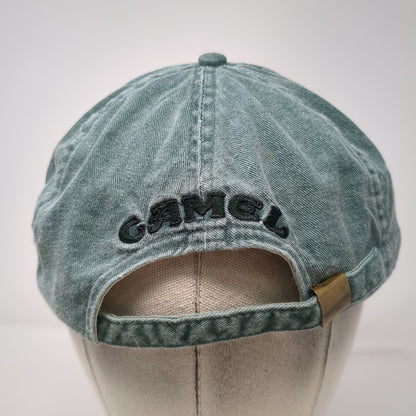 Camel Cigarettes Baseball Cap Green Embroidered Slideback Cotton Hat Vintage