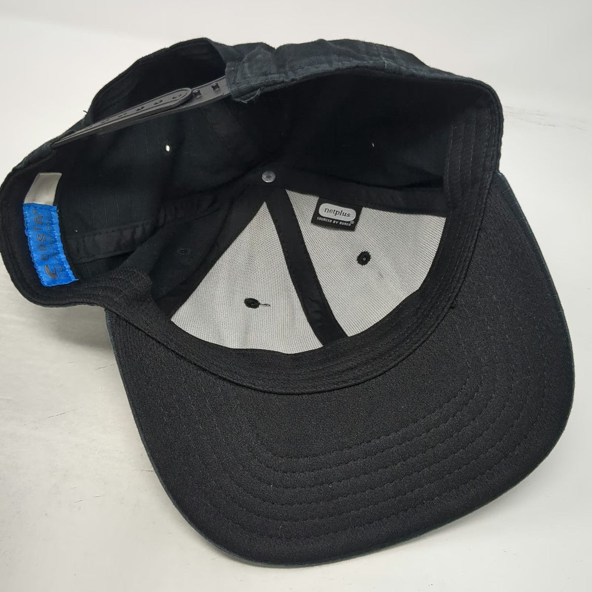 Costa Snapback Black One Size Hat Netplus Palm Tree Patch Fishing Outdoors Logo