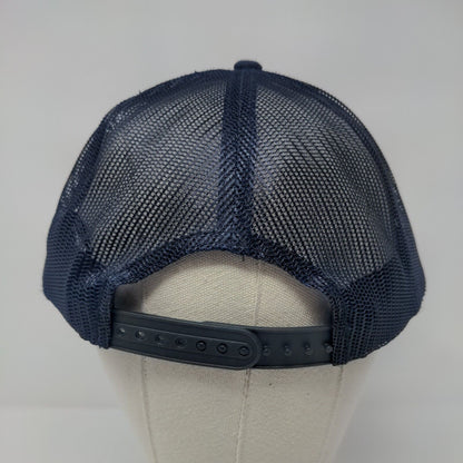 Ole Miss Rebels Snapback Trucker Hat Blue OSFA Adjustable Mesh Port Authority