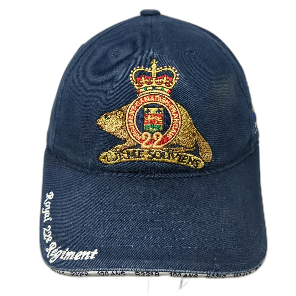 Royal 22e Régiment Baseball Cap Blue One Size Centennial 1914-2014 Beaver Hat