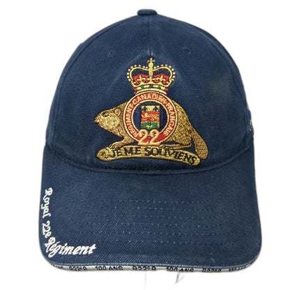 Royal 22e Régiment Baseball Cap Blue One Size Centennial 1914-2014 Beaver Hat