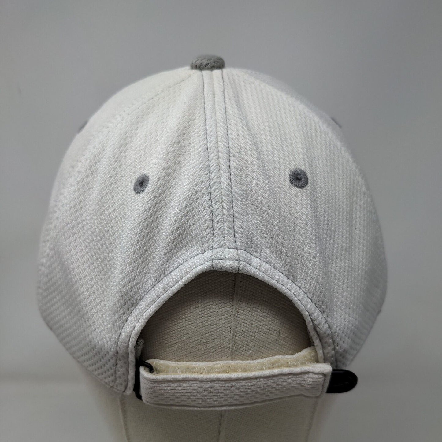 Nike Just Do It Strapback Hat White OSFA Embroidered Swoosh 6 Panel