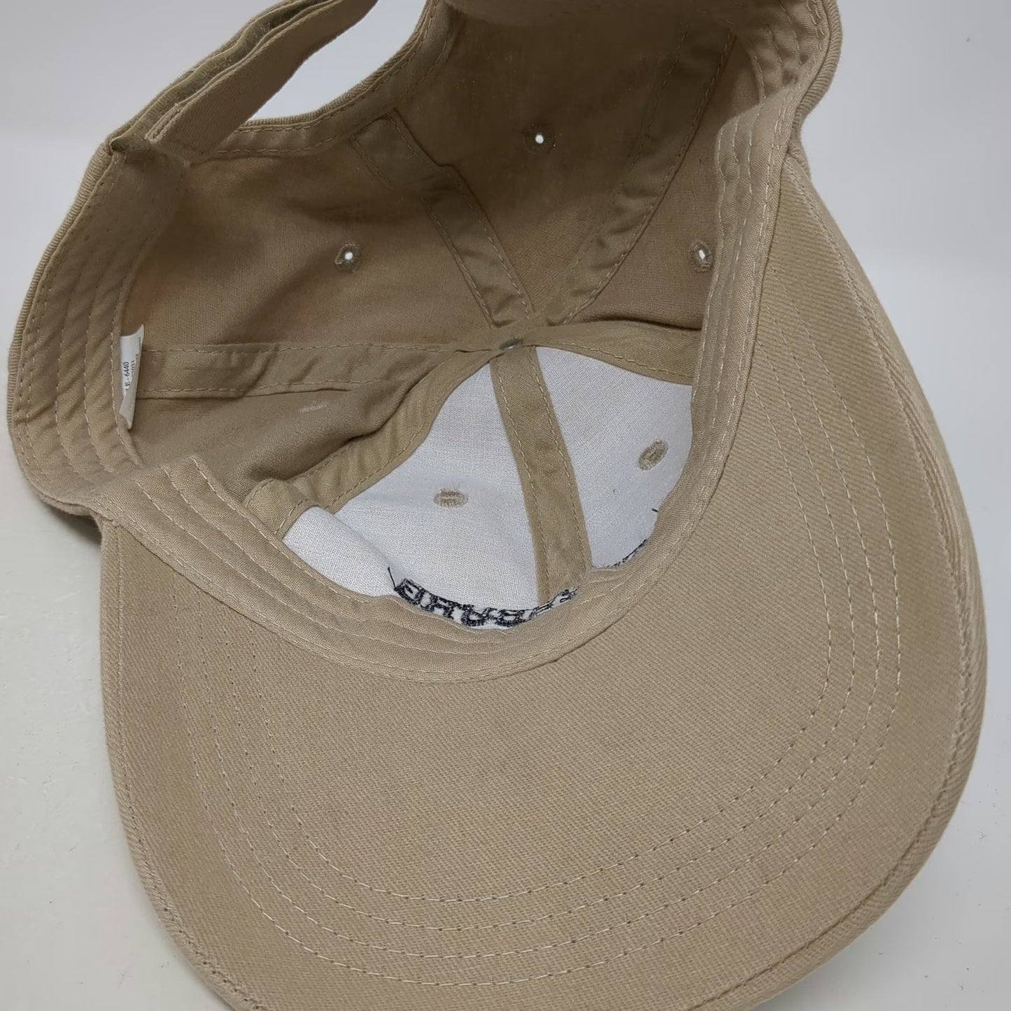 Baseball Cap Beige One Size Gettysburg July 1863 Crossed Sabers Strapback Hat