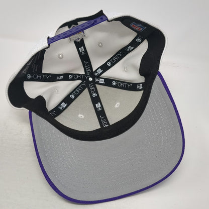 New Era Snapback White Purple One Size NFL Minnesota Vikings Embroidered Hat