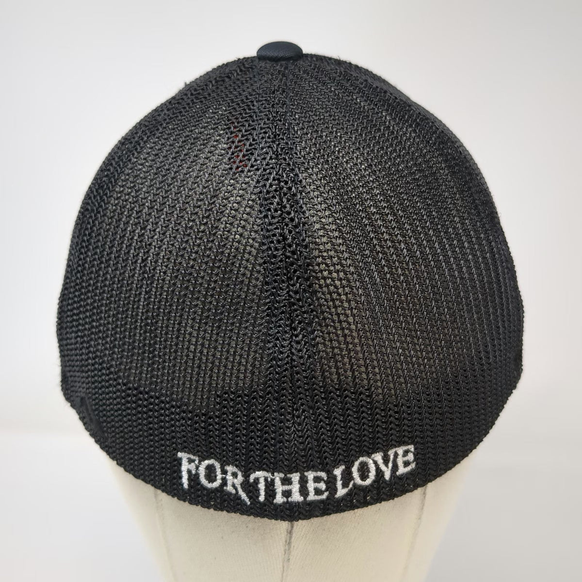Pacific Headwear Baseball Cap Black 7 3/8 Mesh Back Stretch Fit Hat Number 9