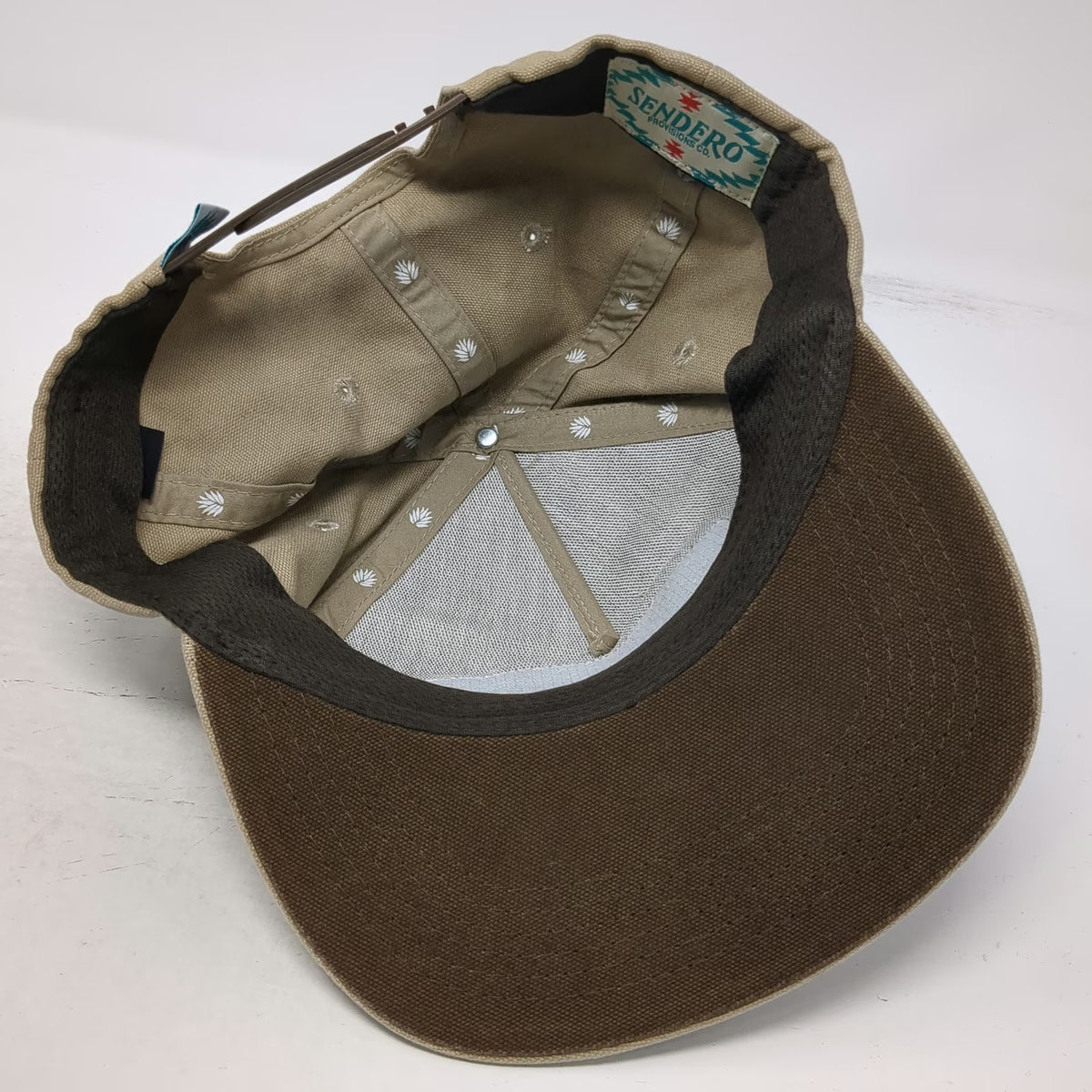 Sendero Provisions Co. 5 Panel Brown Hat One Size Rattlesnake West Snapback