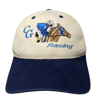 CG Racing Strapback Hat Multicolor OSFM Adjustable Embroidered Otto