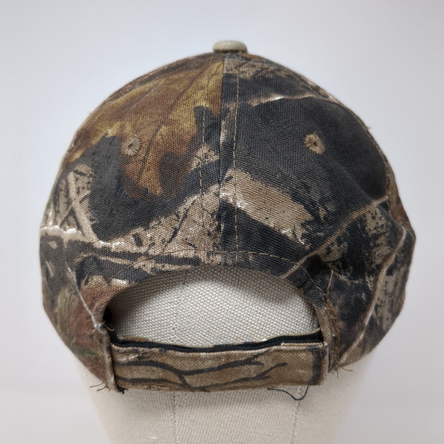 Realtree Strapback Hat Camouflage One Size Adjustable Vented Holes Signatures