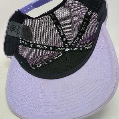 G/FORE Trucker Hat Purple One Size Snapback Mesh Raised Logo A-Frame Golf Hat