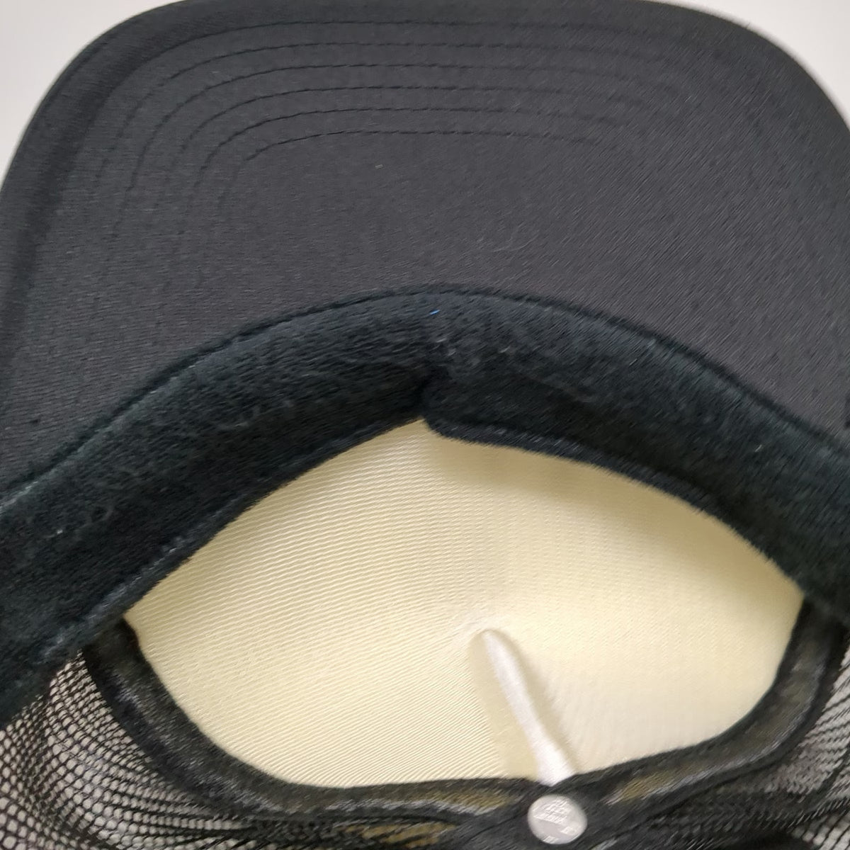OTTO Trucker Hat Black One Size Stay In Your Lane Checkered Mesh Back Foam Hat