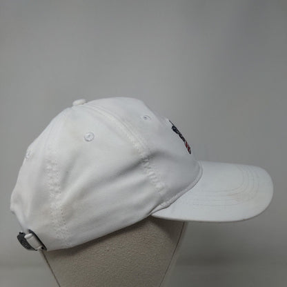 Patriotic Flower Slideback Hat White One Size Embroidered 6 Panel Tommy Bahama