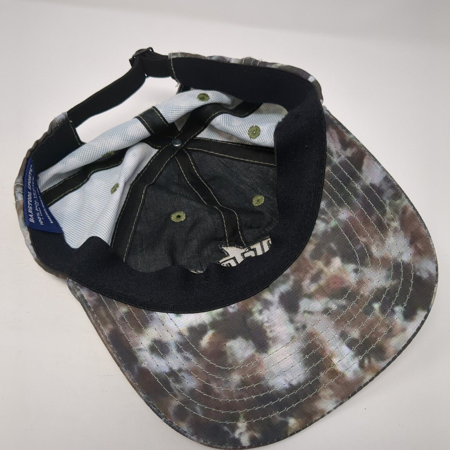 Barstool Outdoors Slideback Hat Camo One Size Adjustable Embroidered