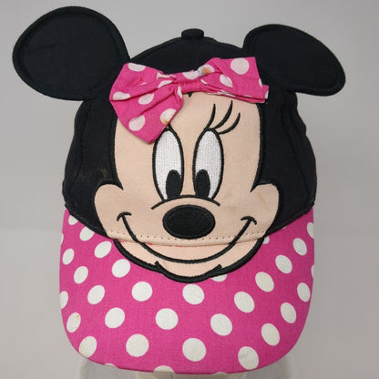 Minnie Mouse Ears Strapback Hat Multi One Size Bow Polka Dot Disney