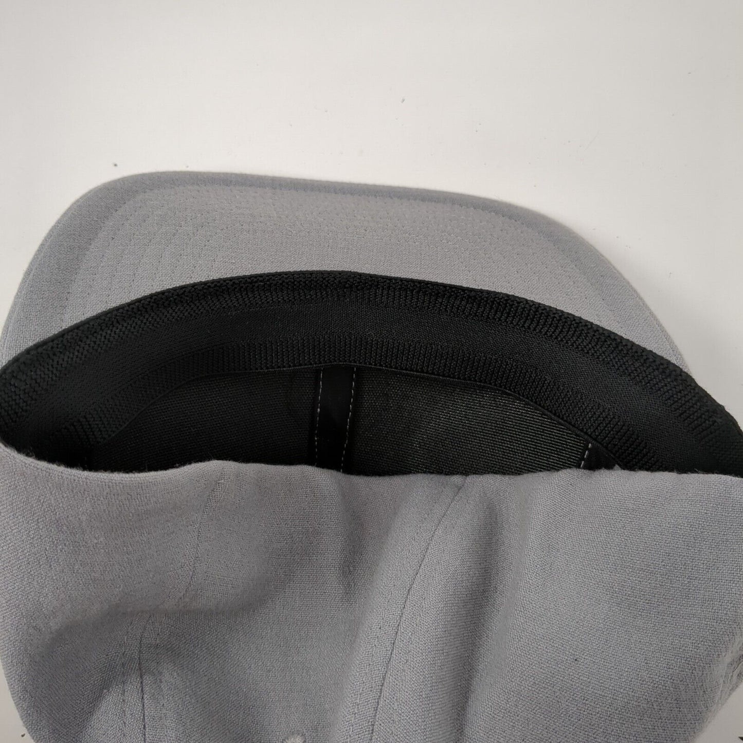 Volcom Stone Patch Fitted Hat Gray L/XL Solid 6 Panel Vent Holes
