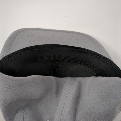 Volcom Stone Patch Fitted Hat Gray L/XL Solid 6 Panel Vent Holes