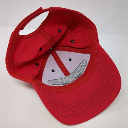 Western Trailers 1969-2019 Strapback Hat Red One Size Adjustable Embroidered
