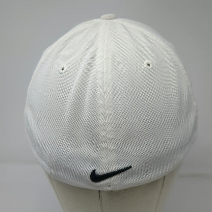 Nike Golf Baseball Cap White M Flexfit VR 20XI Swoosh Hat Sport Logo