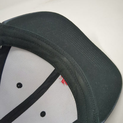 Quake City Caps Republic Services Trucker Hat Blue Camo One Size Mesh Snapback